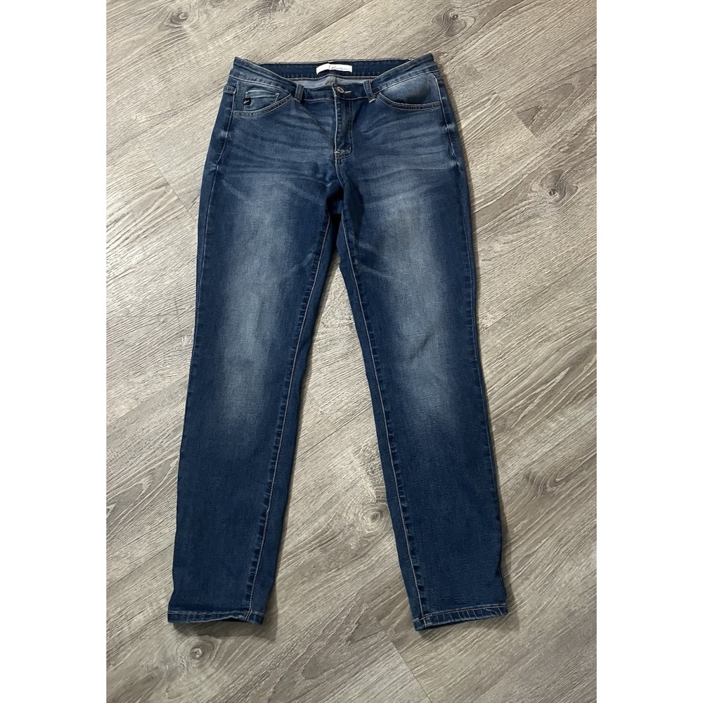 KanCan Jeans Womens 11/29 Blue Denim Skinny Jeans 32x30 - Picture 2 of 5